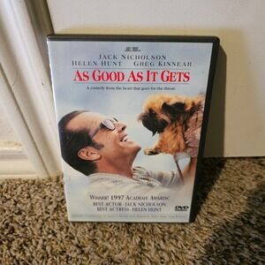 As Good As It Gets DVD Jack Nicholson Helen Hunt Greg Kinnear Comedy Movie
